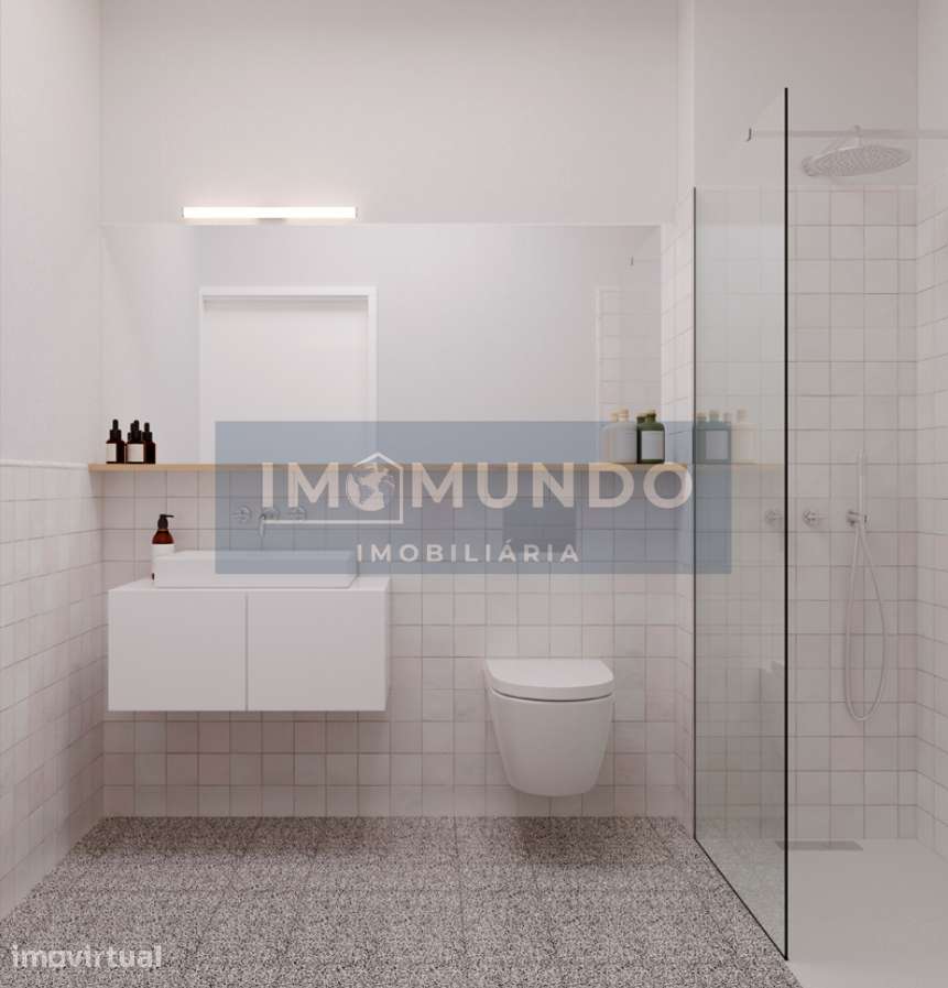 T0 Novo com Varanda e Jardim Interior Junto ao Mar: Condomínio Leça - Grande imagem: 4/14