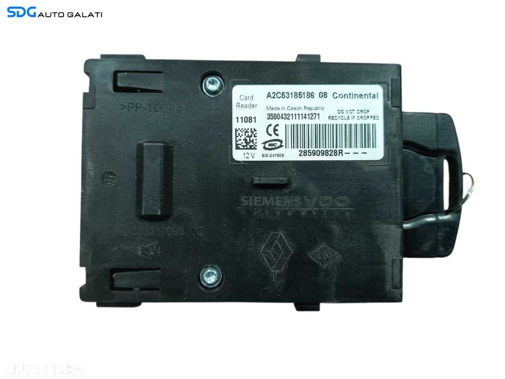 Kit Pornire ECU Calculator Motor Control Confort Coloana Ax Blocator Volan Cartela Cititor Chei Cheie CIP Imobilizator Renault Megane 3 1.9 dCi 2008 - 2016 Cod 237100055R 0281015798 284B13640R 285909828R [LS0146] - 5