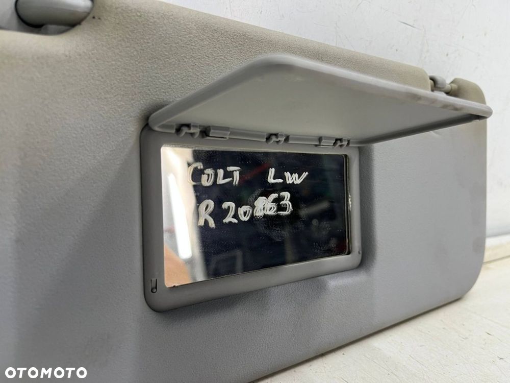 Daszek Mitsubishi Colt VI 6 Z30 04-12r. LEWY kierowcy przeciwsłonecznik OSŁONA SŁONECZNA przesłonka - 4