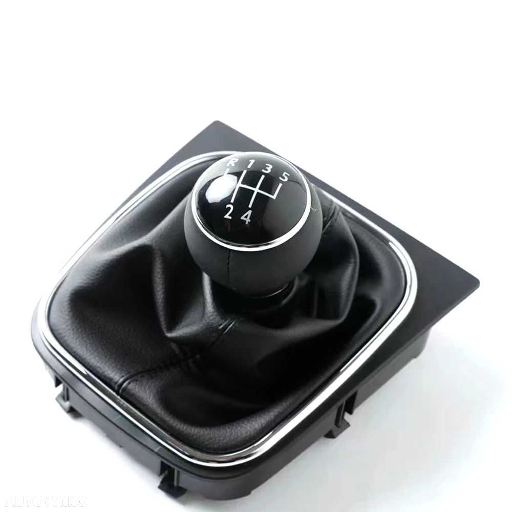 Nuca Schimbator cu Manson Piele VW Golf 5 6 Jetta MK5 MK6, EOS 5trepte - 1