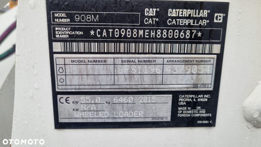 Caterpillar 908/ Maszyna sprowadzona - 13