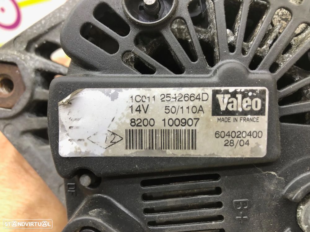 Alternador RENAULT MEGANE II 1.5 Dci Ref. 8200100907 - NO. 50290 - 4