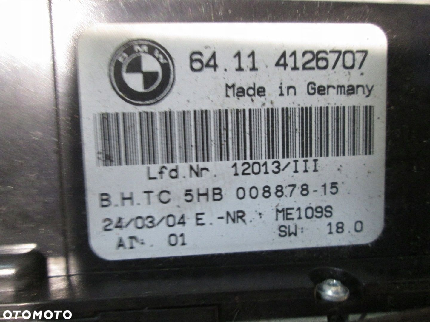 PANEL NAWIEWU KLIMATYZACJI BMW E46 LIFT 4126707 - 3