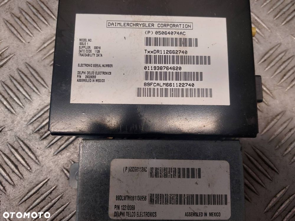 ZESTAW STARTOWY USZKODOZNY CHRYSLER  GRAND VOYAGER IV LIFT 05094650AD - 10