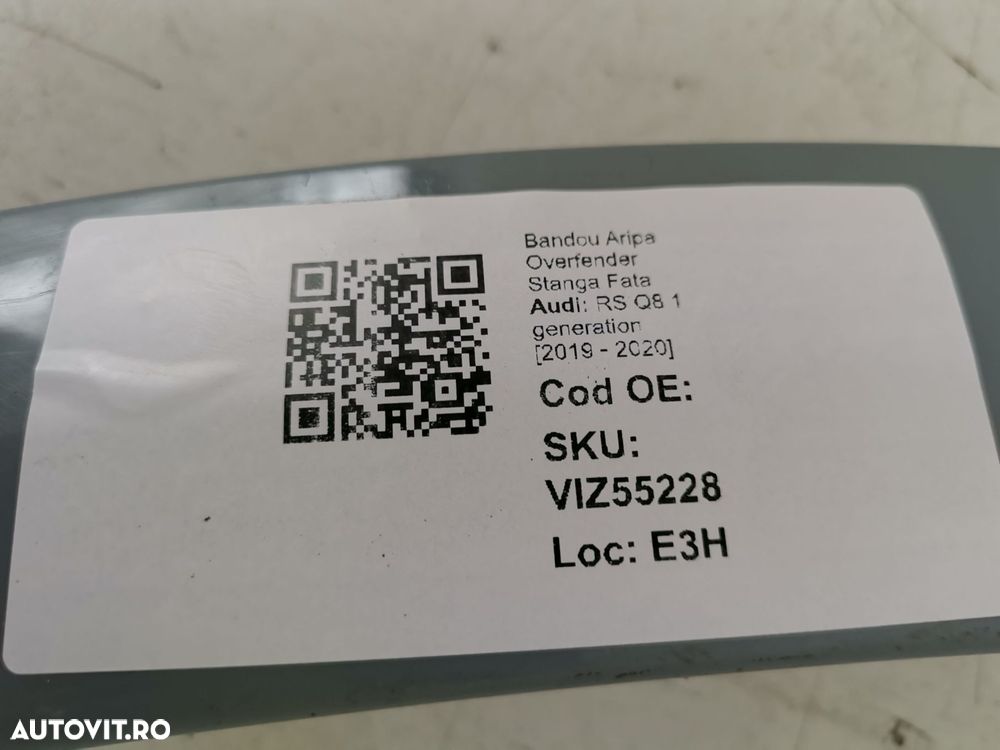 Bandou Aripa Overfender Stanga Fata Audi RS Q8 1 generation [2019 - 20 - 8