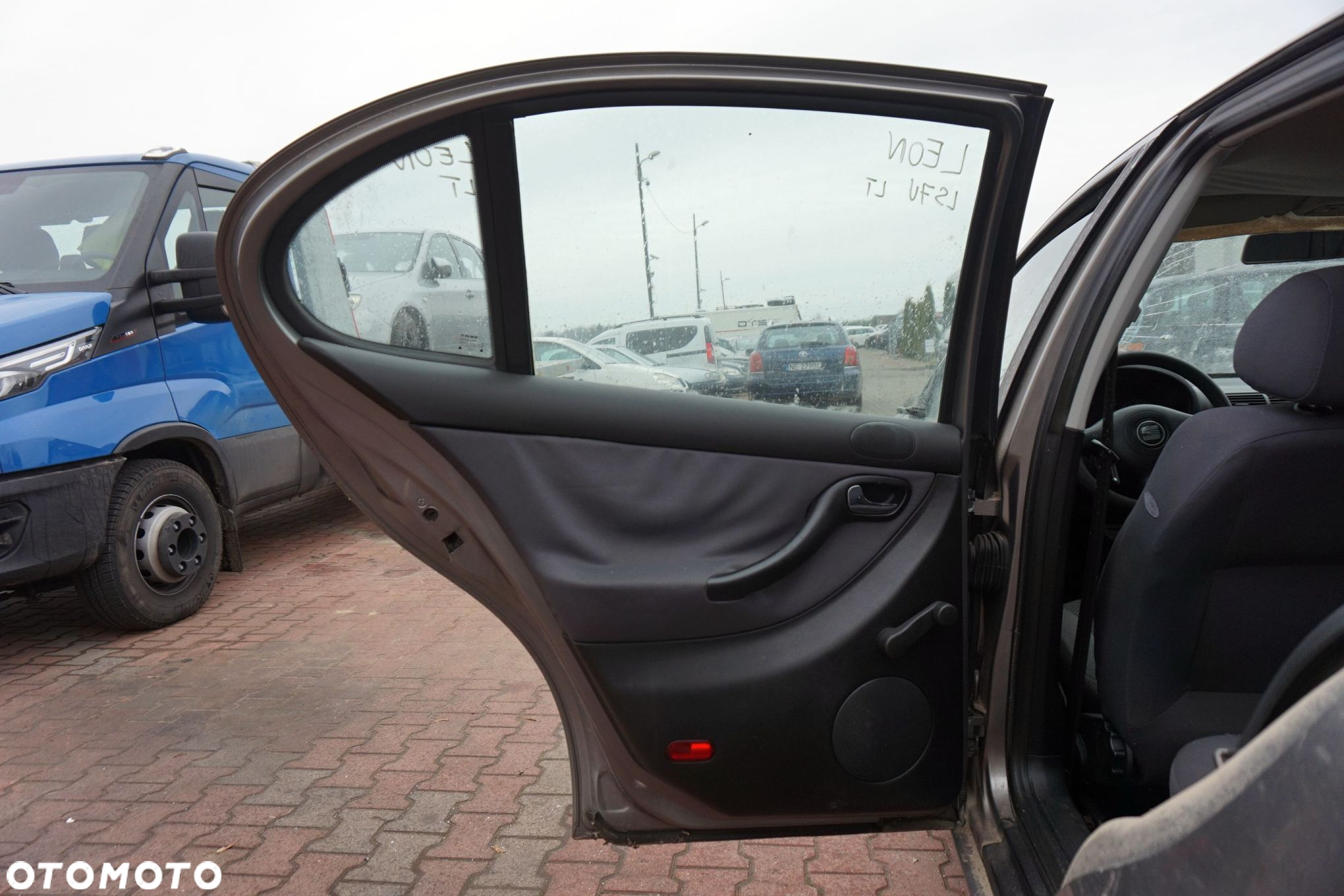 DRZWI TYLNE LEWE LEON I 1M1 5D HB LS7U  SZARY SEAT 1999-2006 - 7