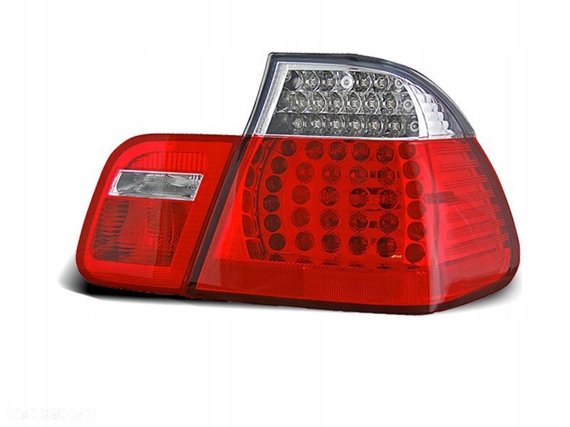 lampy diodowe bmw e46 01-05 sedan red white led