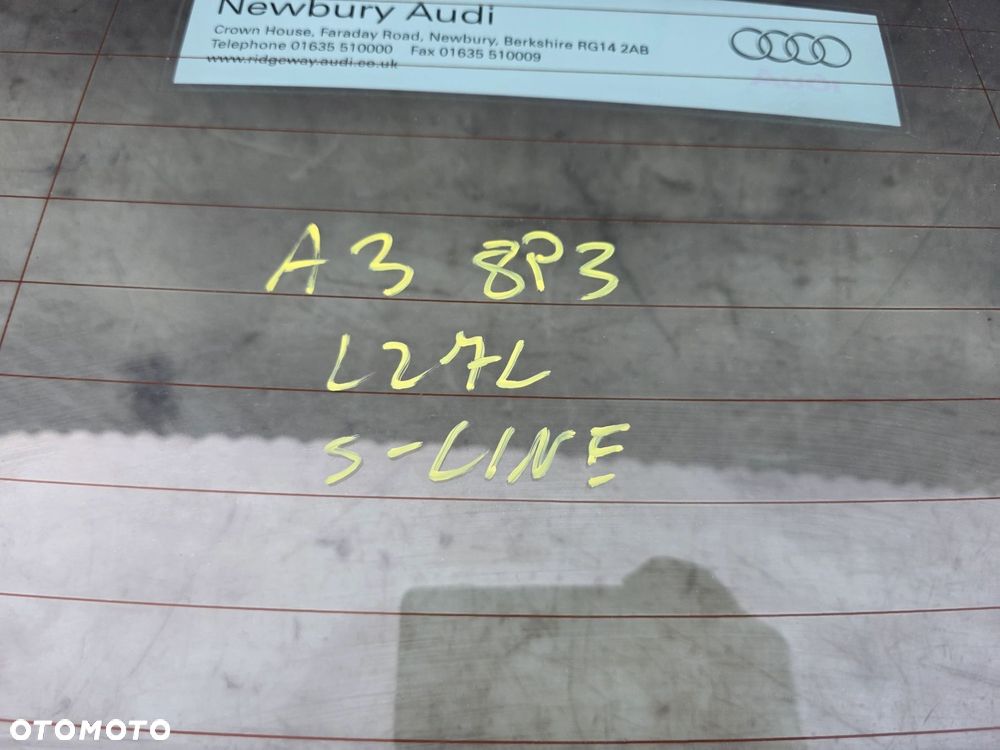 KLAPA TYŁ AUDI A3 8P 3-DRZWI 2003-2011 S LINE LZ7L BEZ LOTKI ORYGINAŁ ! - 15
