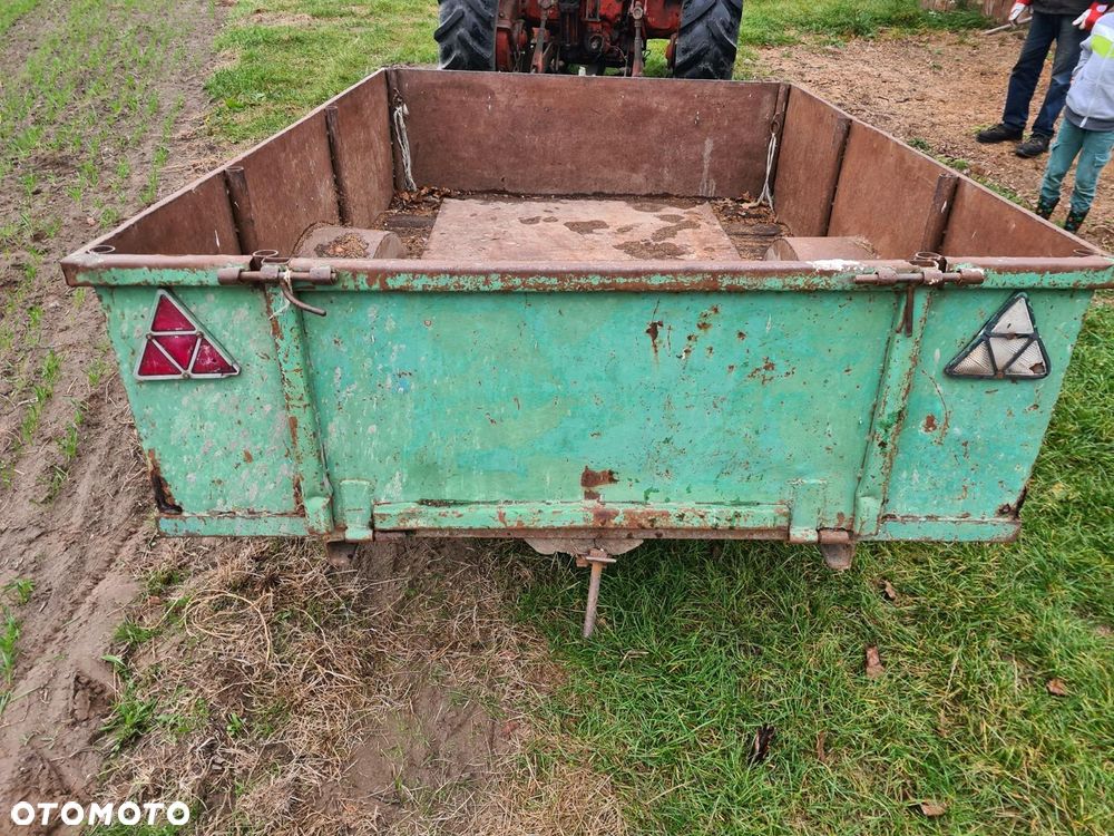 Przyczepka rolnicza dwukółka przyczepa jednoosiowa Transporter do obornika/ Taśmociąg / Podajnik Grabarka 5 gwiazd do siana Meprozet Orzys - 11