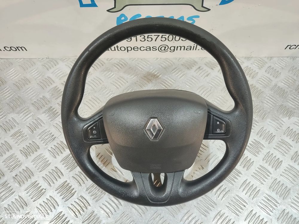VOLANTE GUIADOR COMPLETO RENAULT MEGANE III 3 MK3 FASE 1 GRANDTOUR TOURER CARRINHA HATCHBACK CARRO AIRBAG 985100007R SCÉNIC III 3 MK3 KANGOO GRAND KANGOO II 2 MK2 - 8