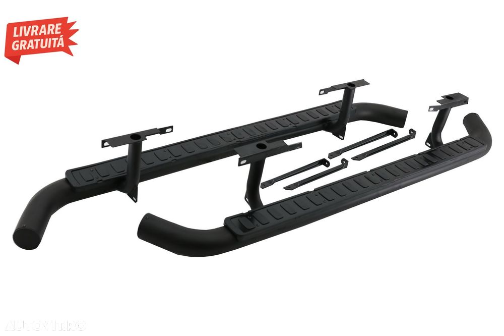 Praguri trepte Laterale 110 compatibile cu Land ROVER Defender (1990-2016) Black E- livrare gratuita - 3