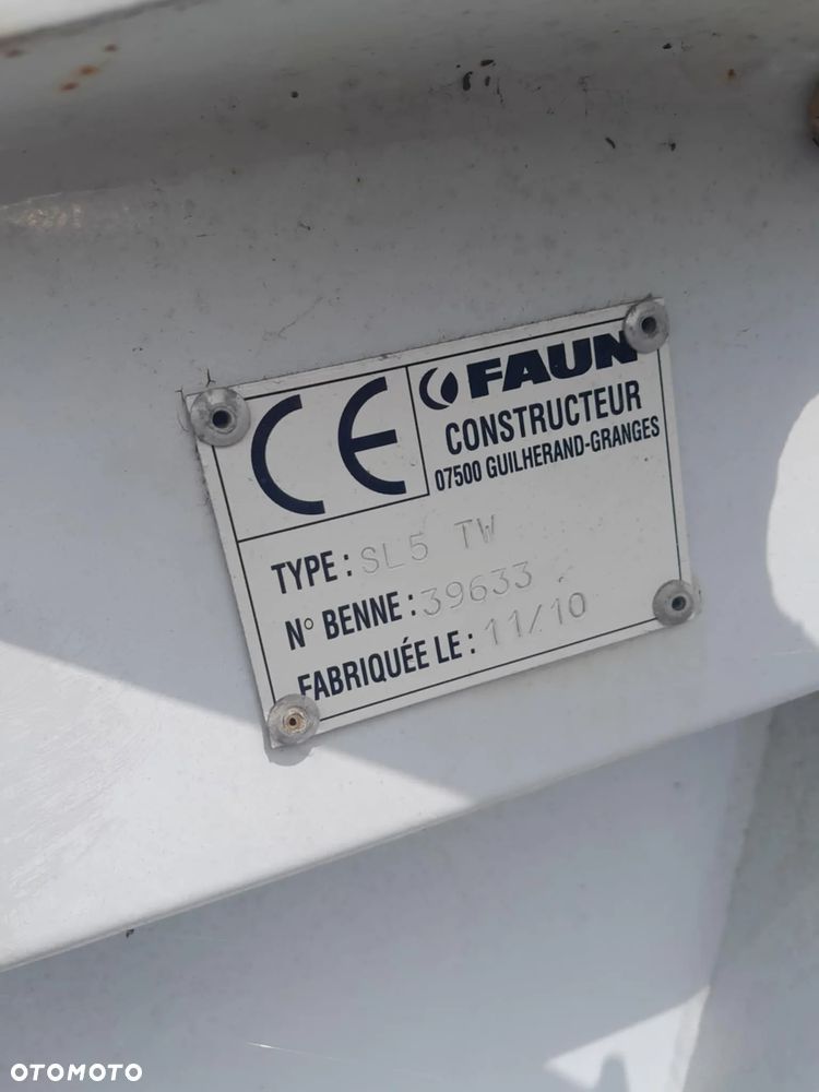 Zabudowa śmieciarki FAUN !! Typ SL5 TV !! - 7