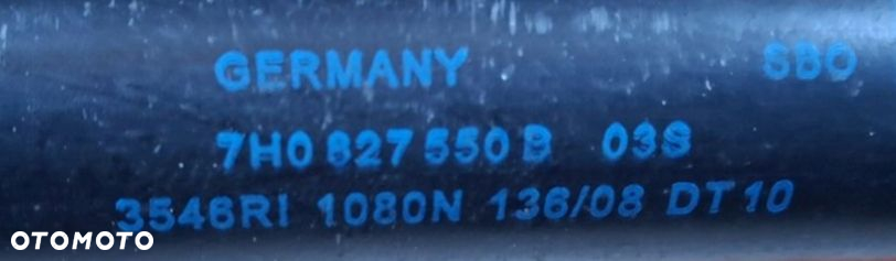 VW TRANSPORTER T5 SIŁOWNIK TELESKOP KLAPY TYŁ 7H0827550B - 2