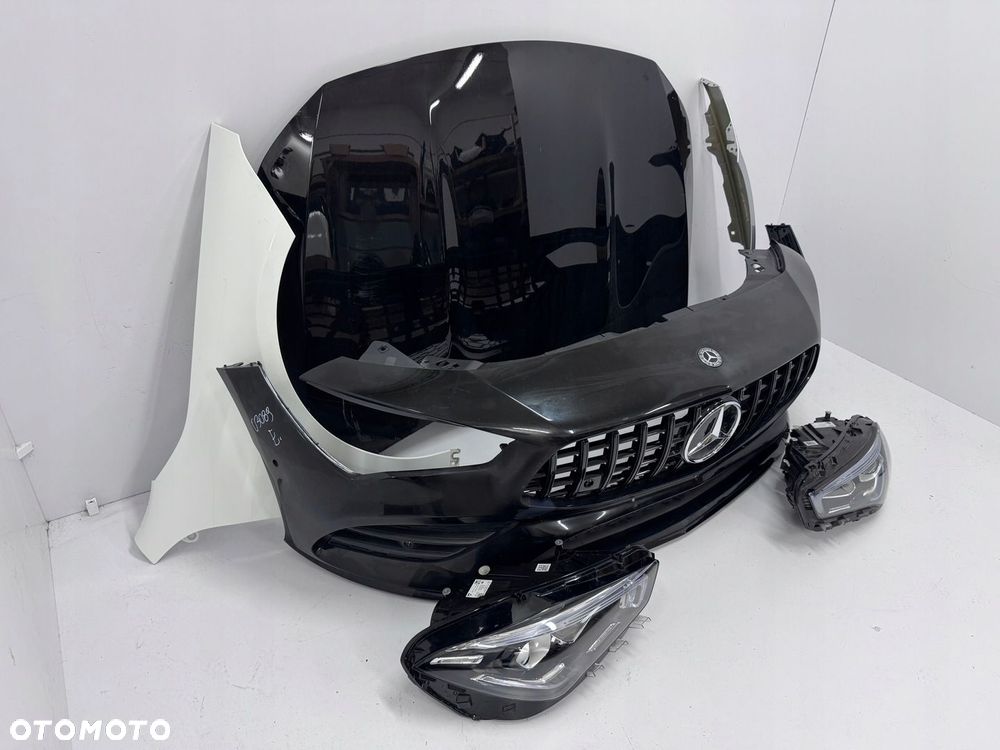 PRZÓD MERCEDES CLA C118 W118 A118 AMG ZDERZAK MASKA BŁOTNIKI LAMPY - 2