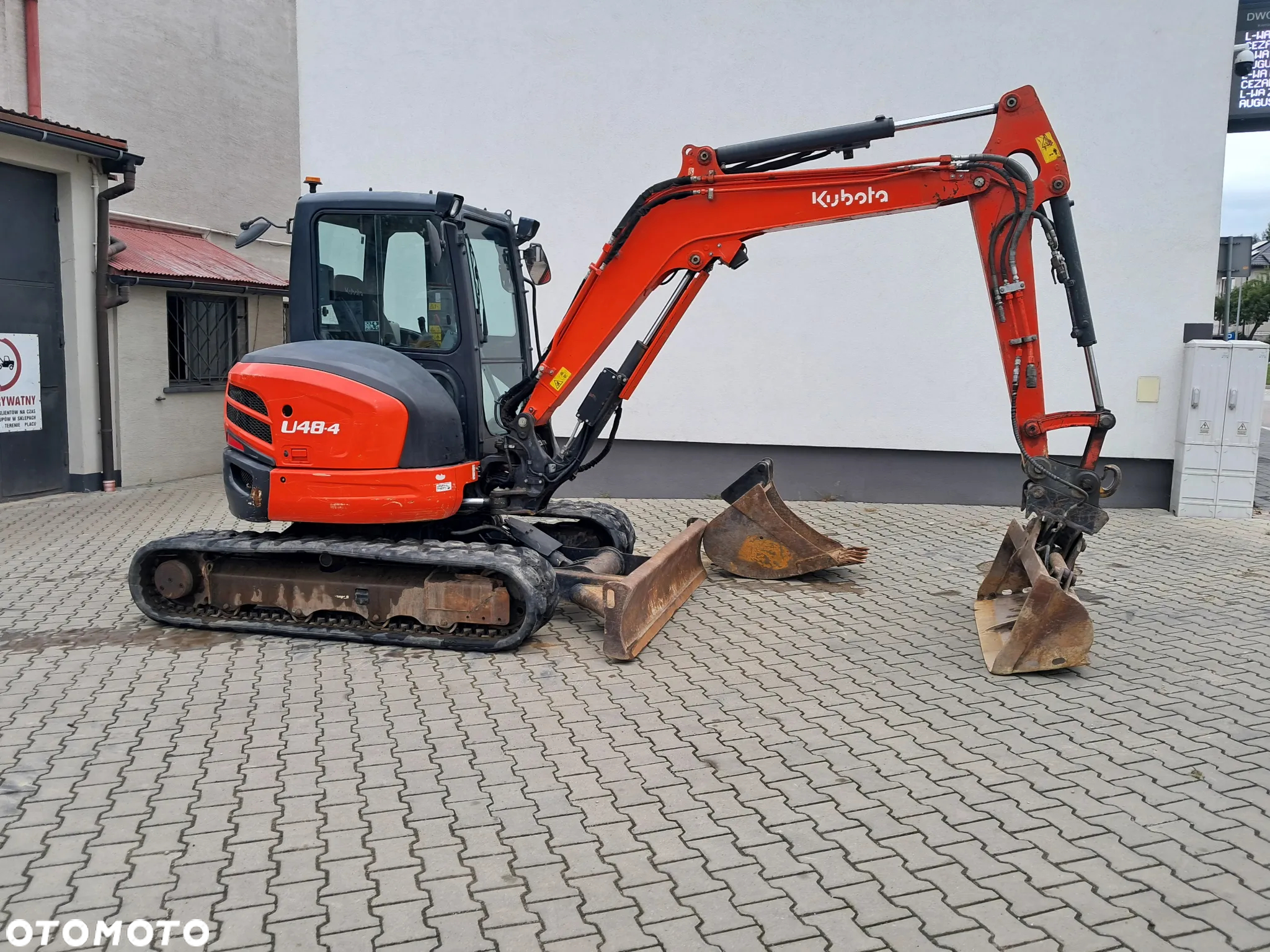 Kubota u48-4 waga 5t TON skarpówka hydrauliczna 3200mtg* 2019r *  oświetlenie *dodatkowe linie hydrauliczne 2 łyżki lusterka minikoparka u55 u48 kx57 u50 jcb cat yanmar wacker - 5