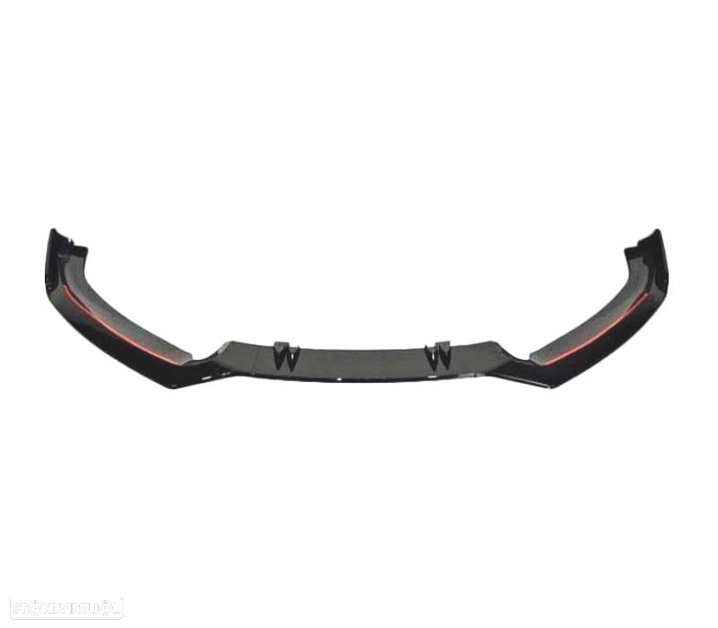 SPOILER LIP FRONTAL AUDI A7 LOOK RS7 11-18 PRETO - 3