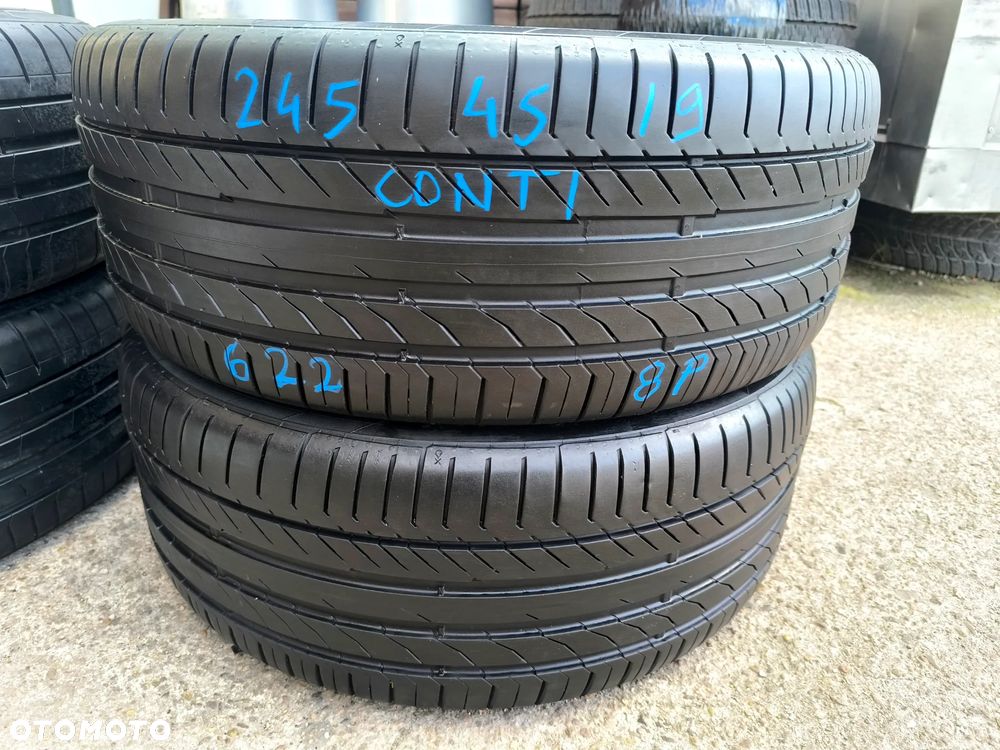 245/45R19 102Y XL Opony Letnie Lato Continental ContiSportContact 5 MO 4,5mm 6mm 22r. Legnica ALU-RAD 245/45 - 4