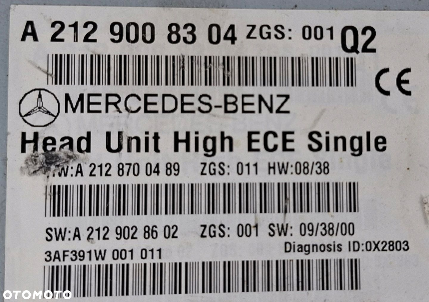 Mercedes-Benz W212 Radio Nawigacja Multimedia NR-212 High ECE A2129008304 - 3