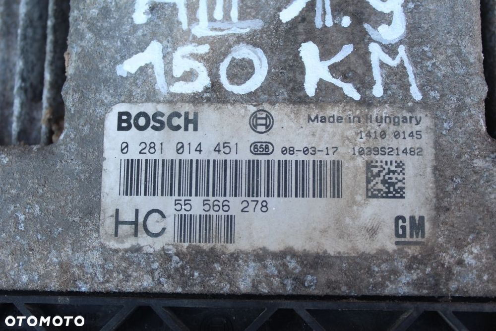 STEROWNIK KOMPUTER SILNIKA OPEL ASTRA H ZAFIRA B 1.9 CDTI 120KM 0281014451 HC - 2