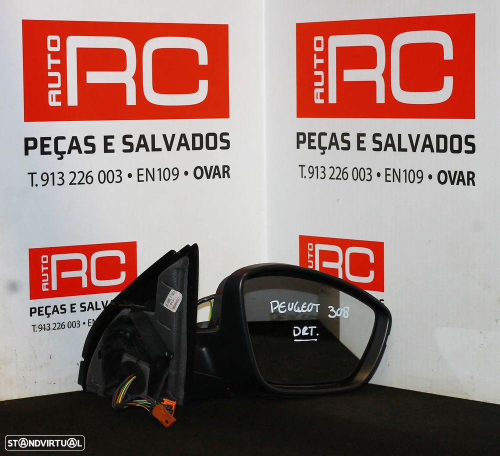 ESPELHO RETROVISOR DIREITO PEUGEOT 308 - 1