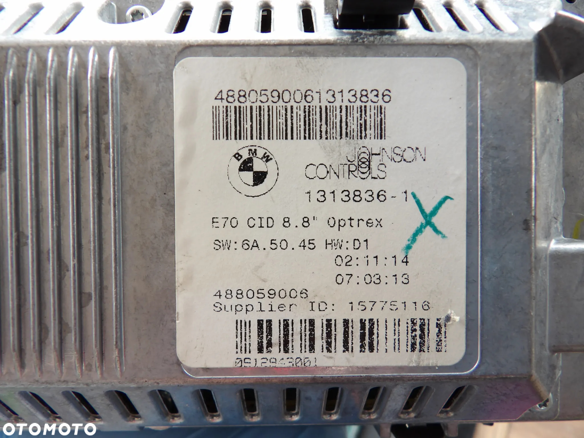 BMW - E70,X5 - MONITOR NAWIGACJI - EKRAN CCC - 1313836 - 2