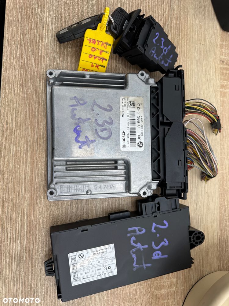 Sterownik silnika komputer CAS klucze zestaw do odpalenia n47d20d 2.3d 204KM 8506442 / 0281016114 automat - 1