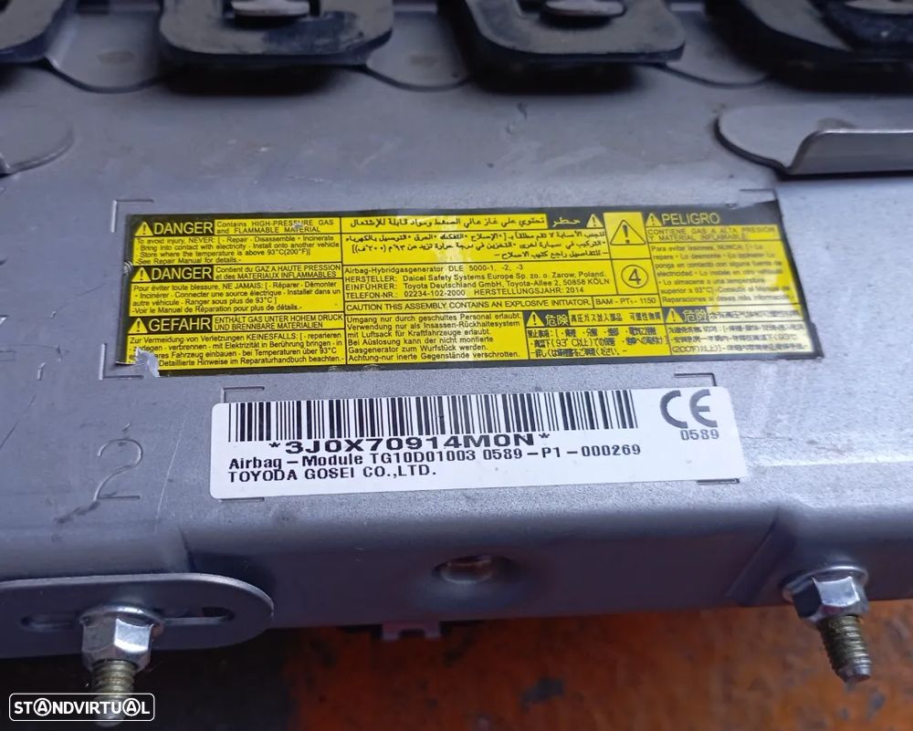 Tablier com Airbags Toyota Yaris 2014 - 4