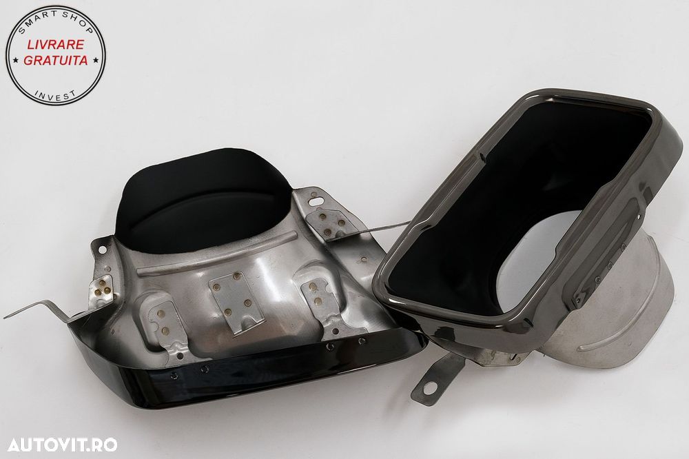 Difuzor Bara Spate cu Evacuare Dubla Negru Lucios BMW 2 Series F44 Gran Coupé (20- livrare gratuita - 8