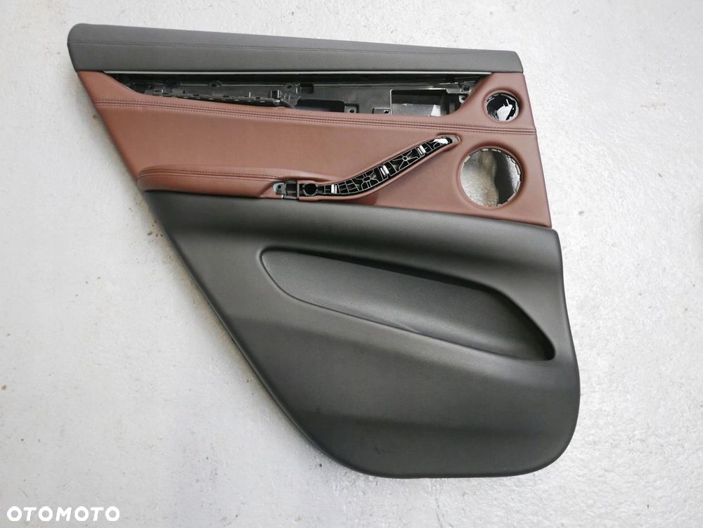 BMW X6 F16 BOCZEK TAPICERKA DRZWI LEWY TYŁ INDIVIDUAL CRIOLLO BRAUN ZAP3