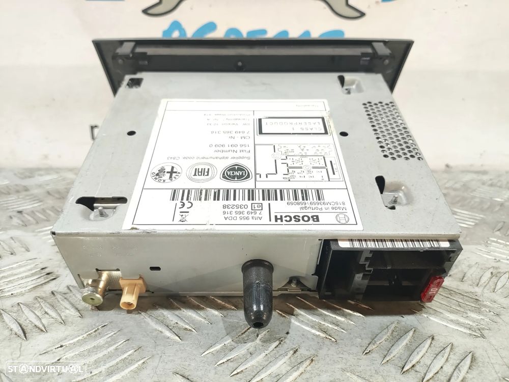 DISPLAY RADIO AUTORADIO LEITOR CD ALFA ROMEO MITO 955 1569919090 7649365316 - 9
