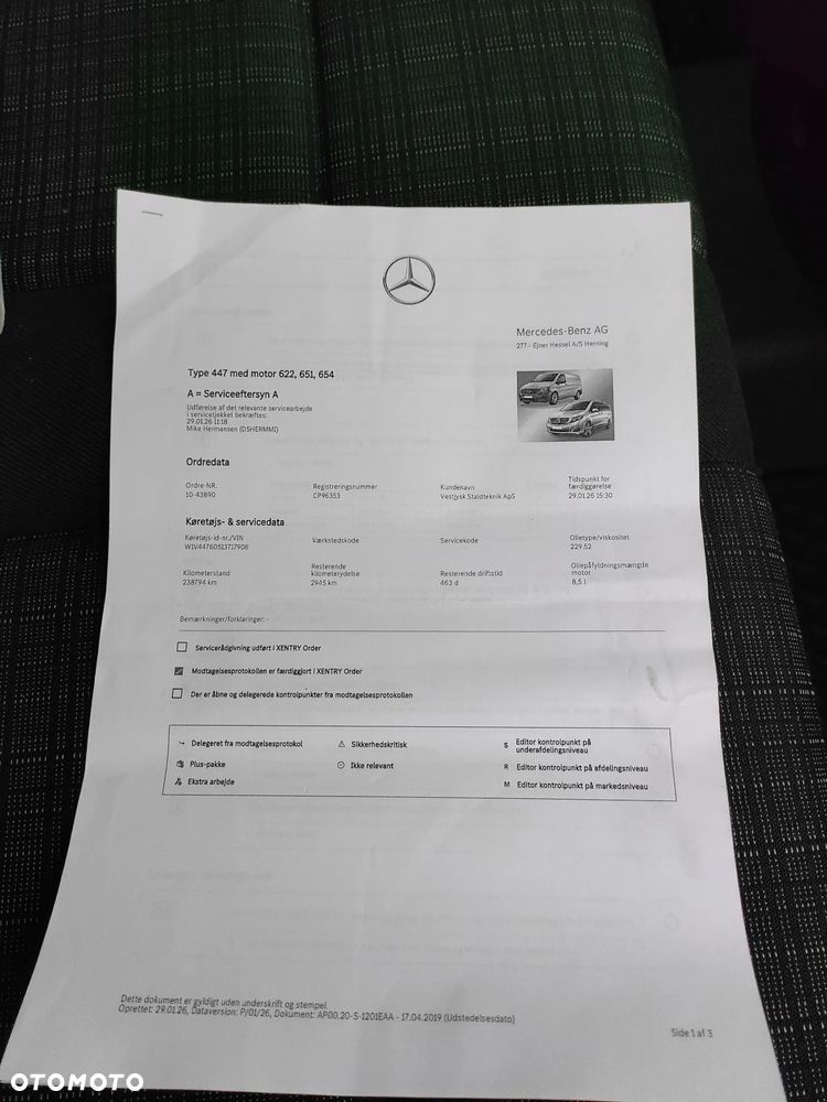 Mercedes-Benz VITO 2020r 2,2 CDI 136KM AUTOMAT EXTRA LONG DUBEL DRZWI EURO VI CENA BRUTTO VAT 23% - 38