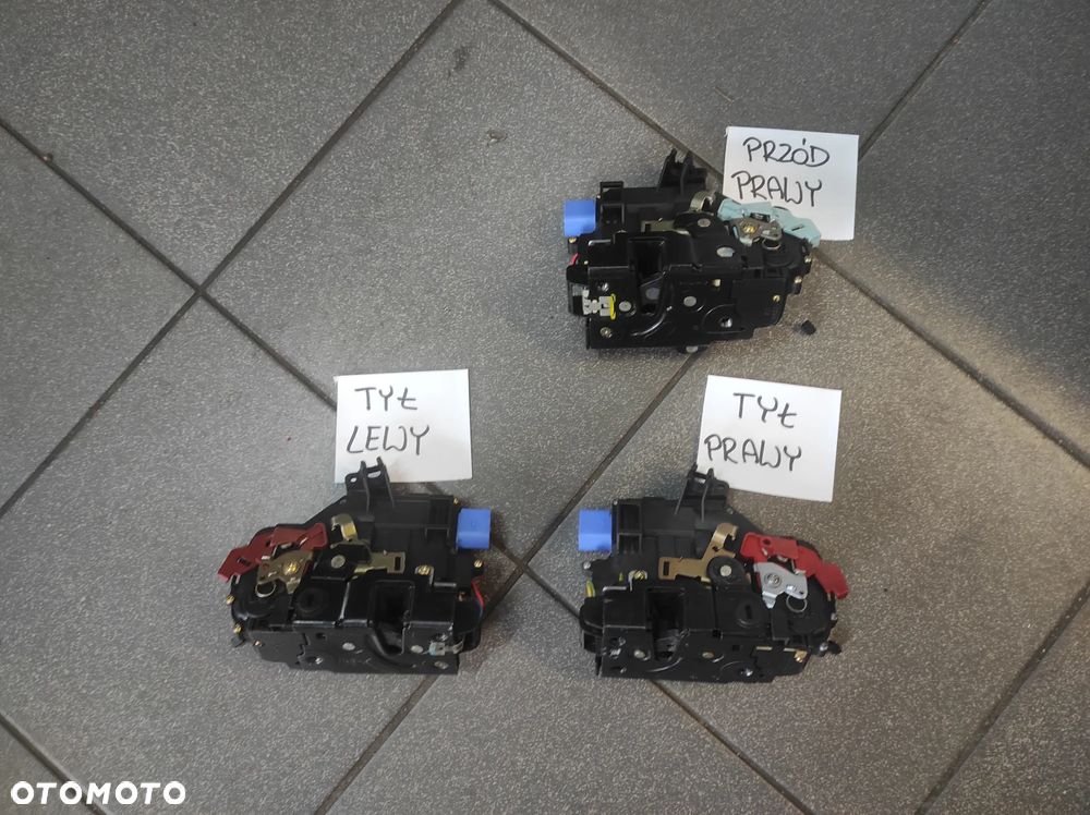 ZAMEK DRZWI PRZÓD PRAWY TYLNY TYŁ PRAWY LEWY OCTAVIA 2 VW GOLF 5 6 PLUS KOMBI JETTA TOURAN TOUAREG PORSCHE CAYENNE  7L0839016 7L0839015 SPRAWNE GWARANCJA WYSYŁKA !!!