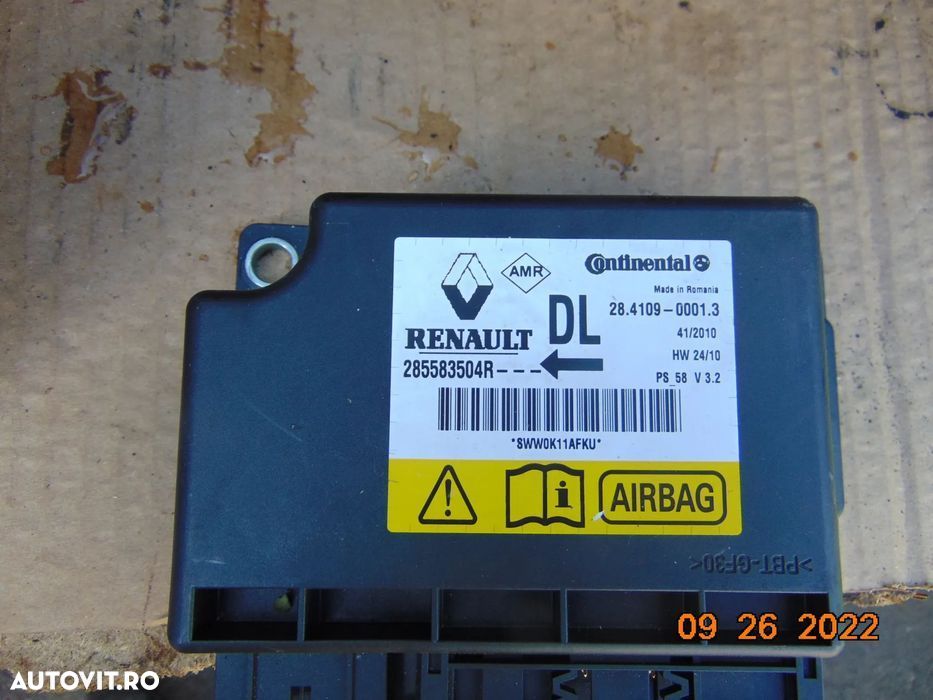 Plansa Bord renault Latitude airbag sofer pasager modul airbag-uri dez - 8