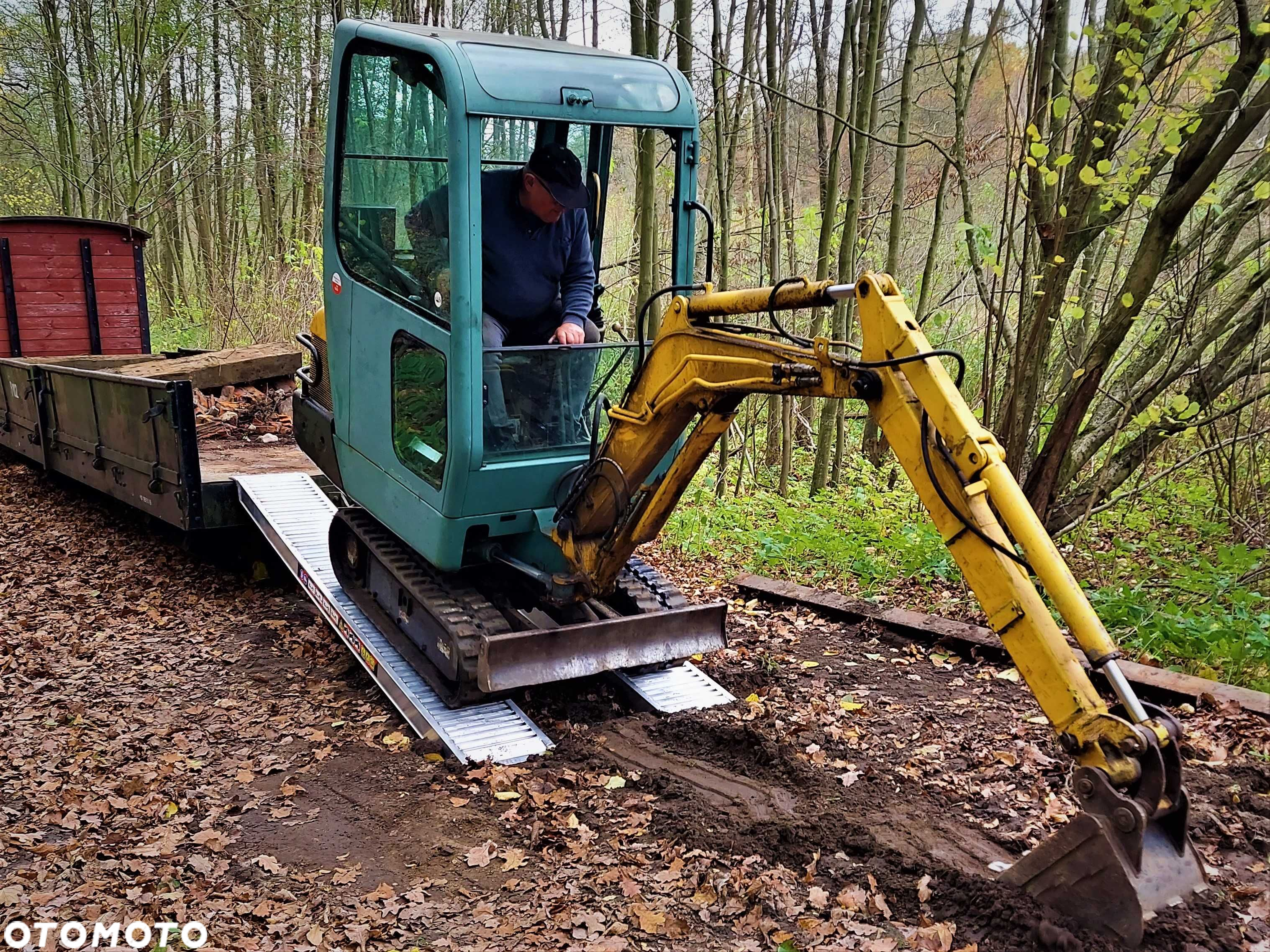 NAJAZDY ALUMINIOWE do koparek, minikoparek 3m/3,7T szerokość 35 cm - 2