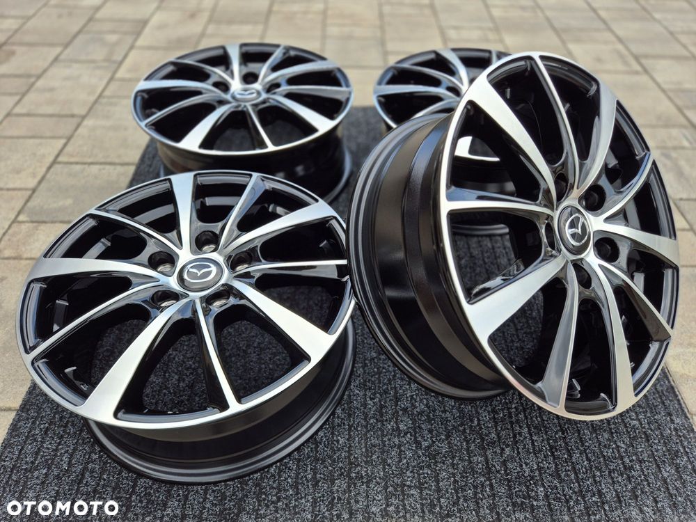 Mazda 16 " Felgi Nowe 5x114,3 CX-3 MX-5 Premacy 3 / 5 / 6 Czarny / Poler - 5