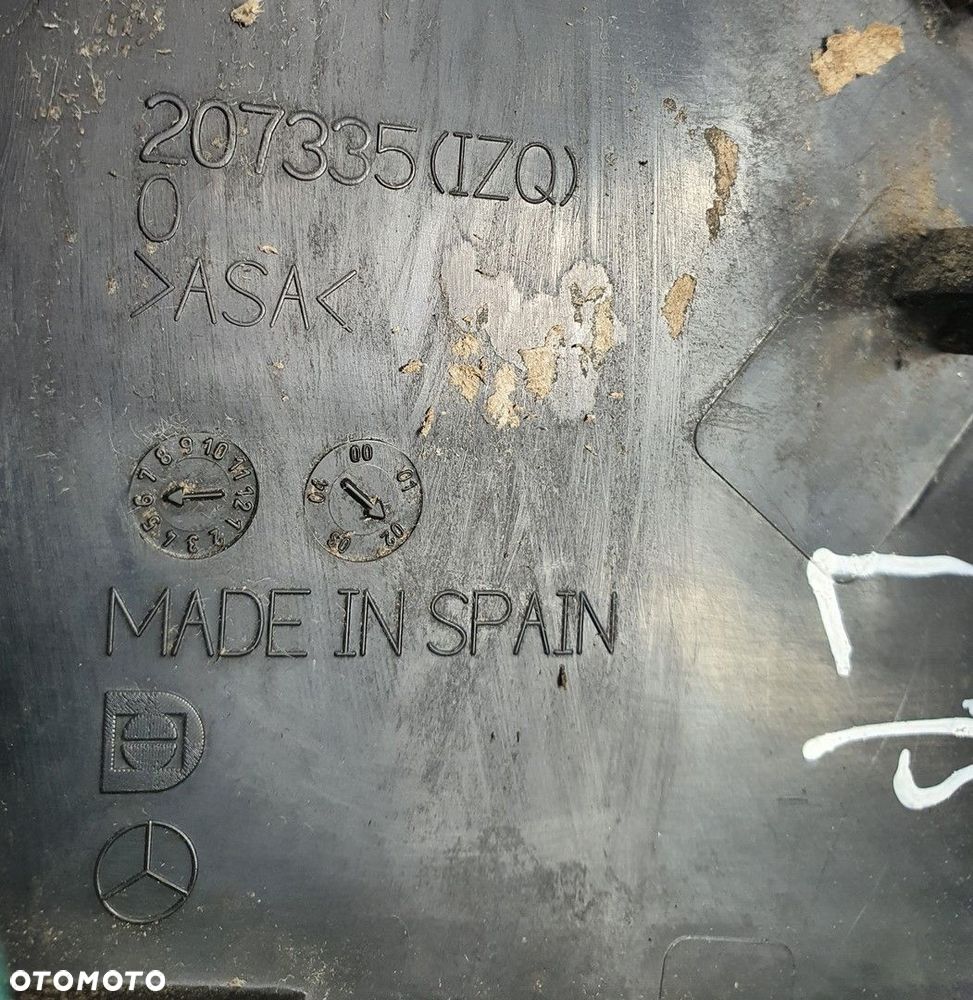 TRÓJKĄT OSŁONA BŁOTNIKA LEWA MERCEDES VANEO W414 - 3