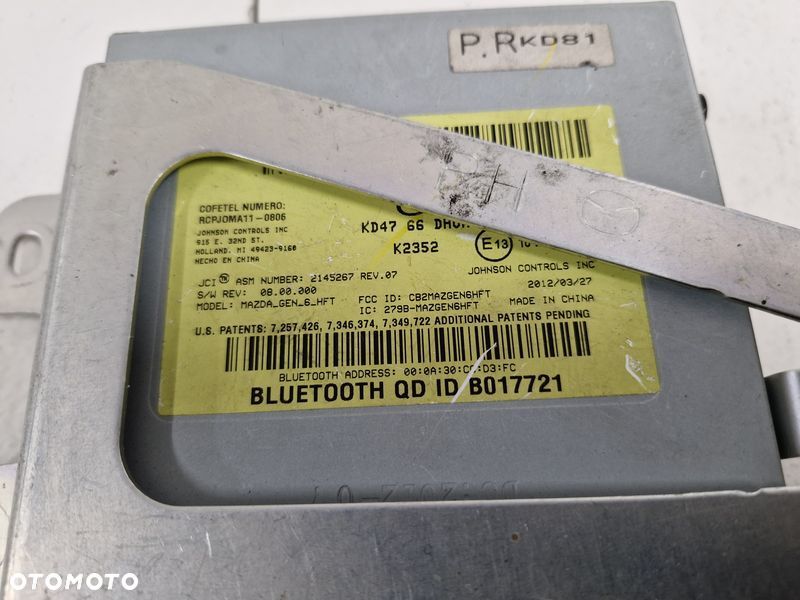 MAZDA CX-5 CX5 I 1 MODUŁ STEROWNIK BLUETOOTH KD4766DH0A - 3
