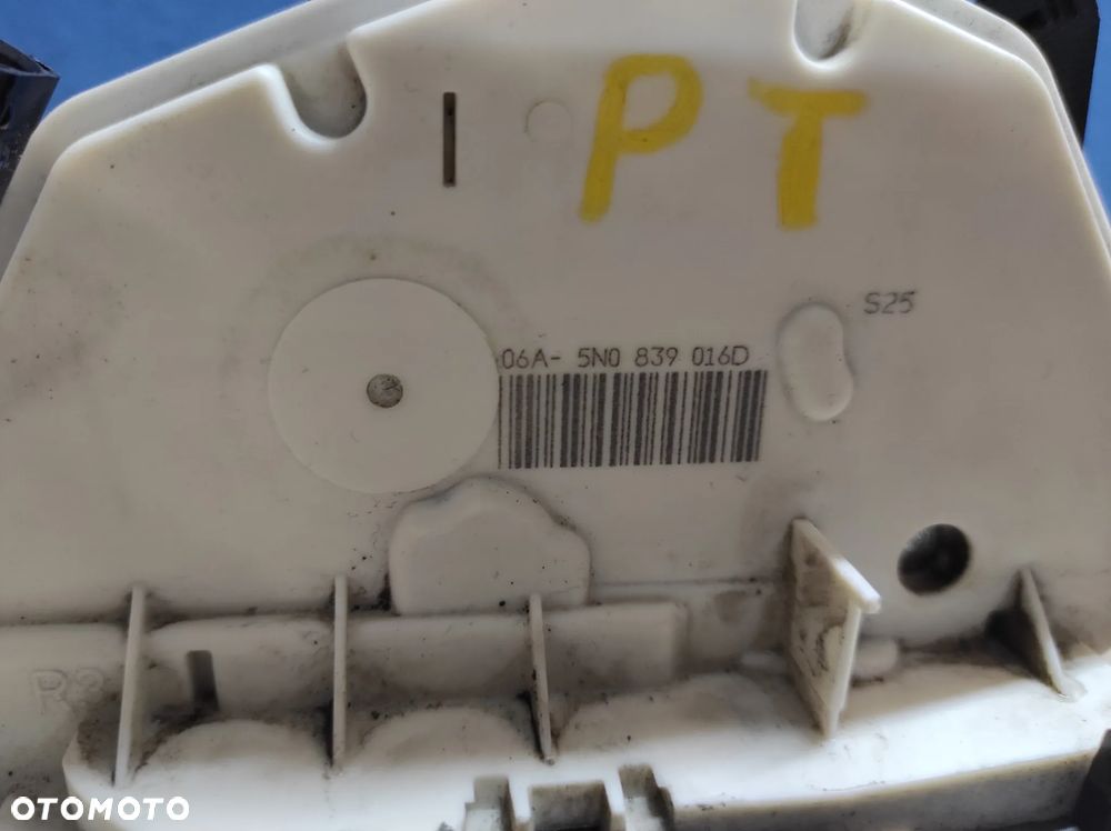 ZAMEK DRZWI PRAWY TYLNI TYŁ 5N0839016D 6 PIN SKODA FABIA 2 SUPERB 2 TIGUAN IBIZA 4 WYSYŁKA !!!!! - 2