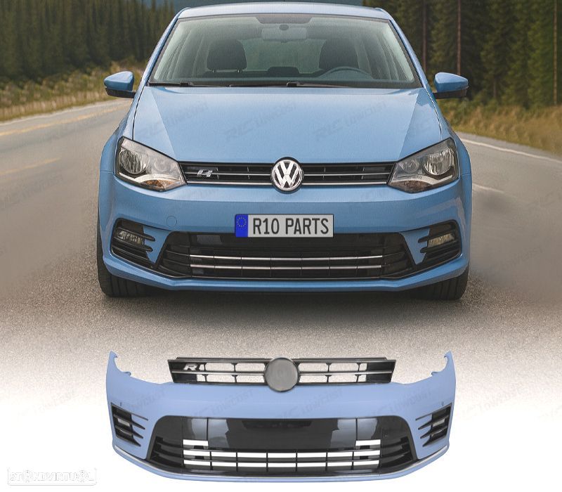 PARA-CHOQUES DIANTEIRO VOLKSWAGEN VW POLO 09-17 LOOK WRC PDC - 1
