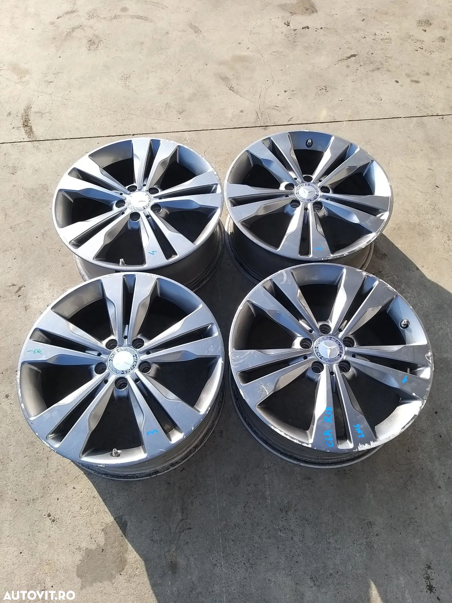 Set jante aliaj r18 mercedes cla x117 a2464010400 - 1