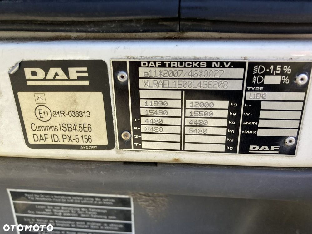DAF DAF LF210FA Chłodnia Konvekta Hydro klapa 2014 - 21