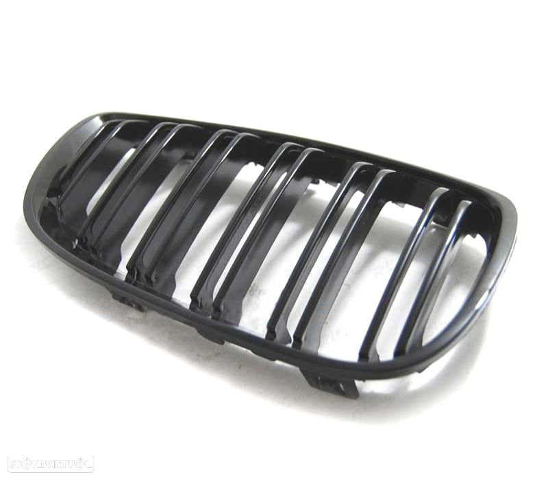 GRELHAS FRONTAIS BMW E92 E93 06-10 LOOK M4 PRETO BRILHANTE - 2