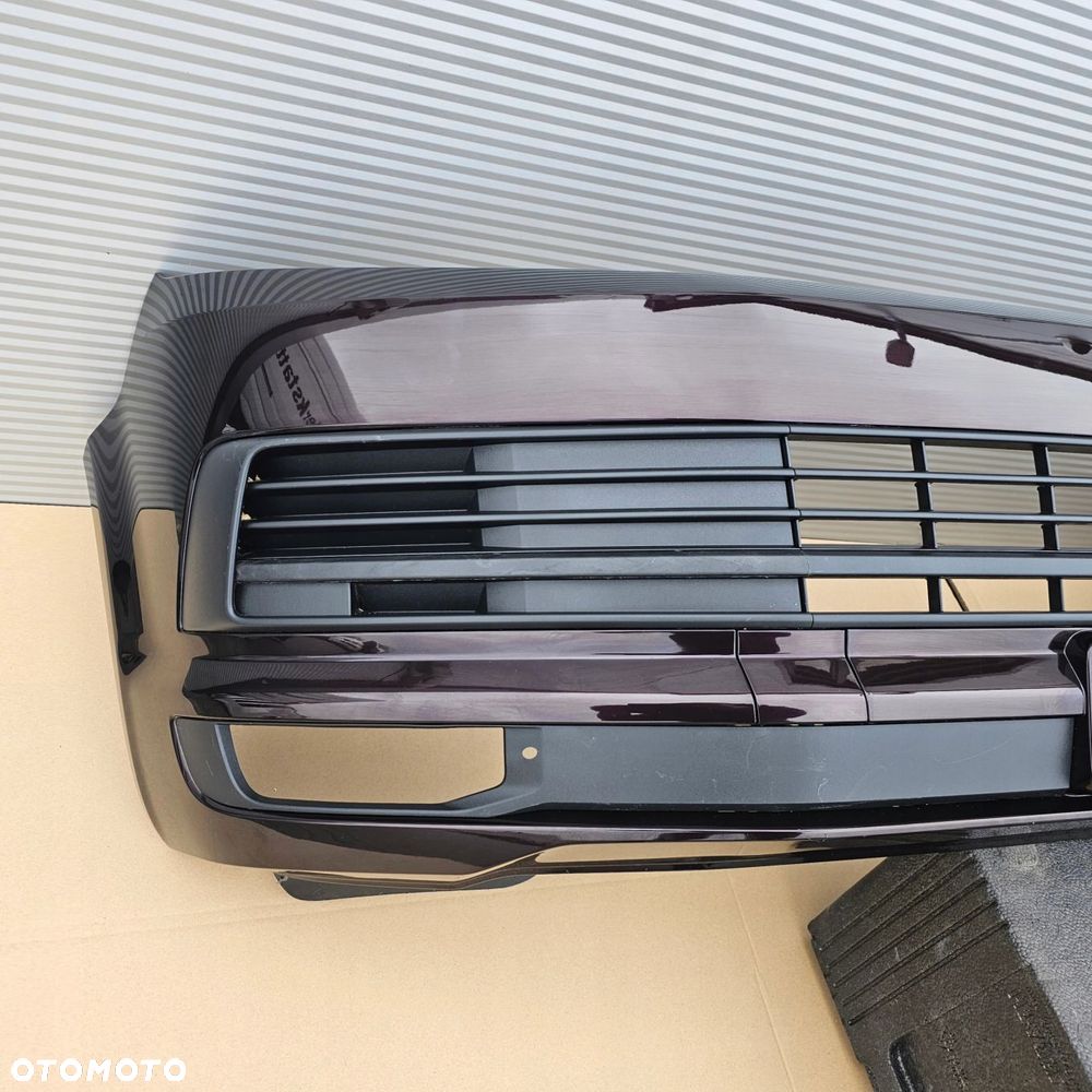 VW T6 MULTIVAN zderzak przód bordowy LL4U IDEALNY - 2