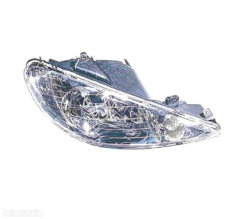 FAROL DIR OPTICAS PEUGEOT 206 98-09 H7+H7 - 1