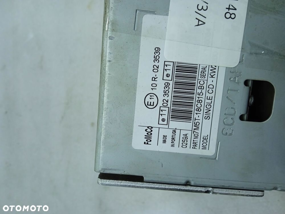 Radio Cd 7M5T-18C815-Bc Ford Mondeo Mk Iv - 6