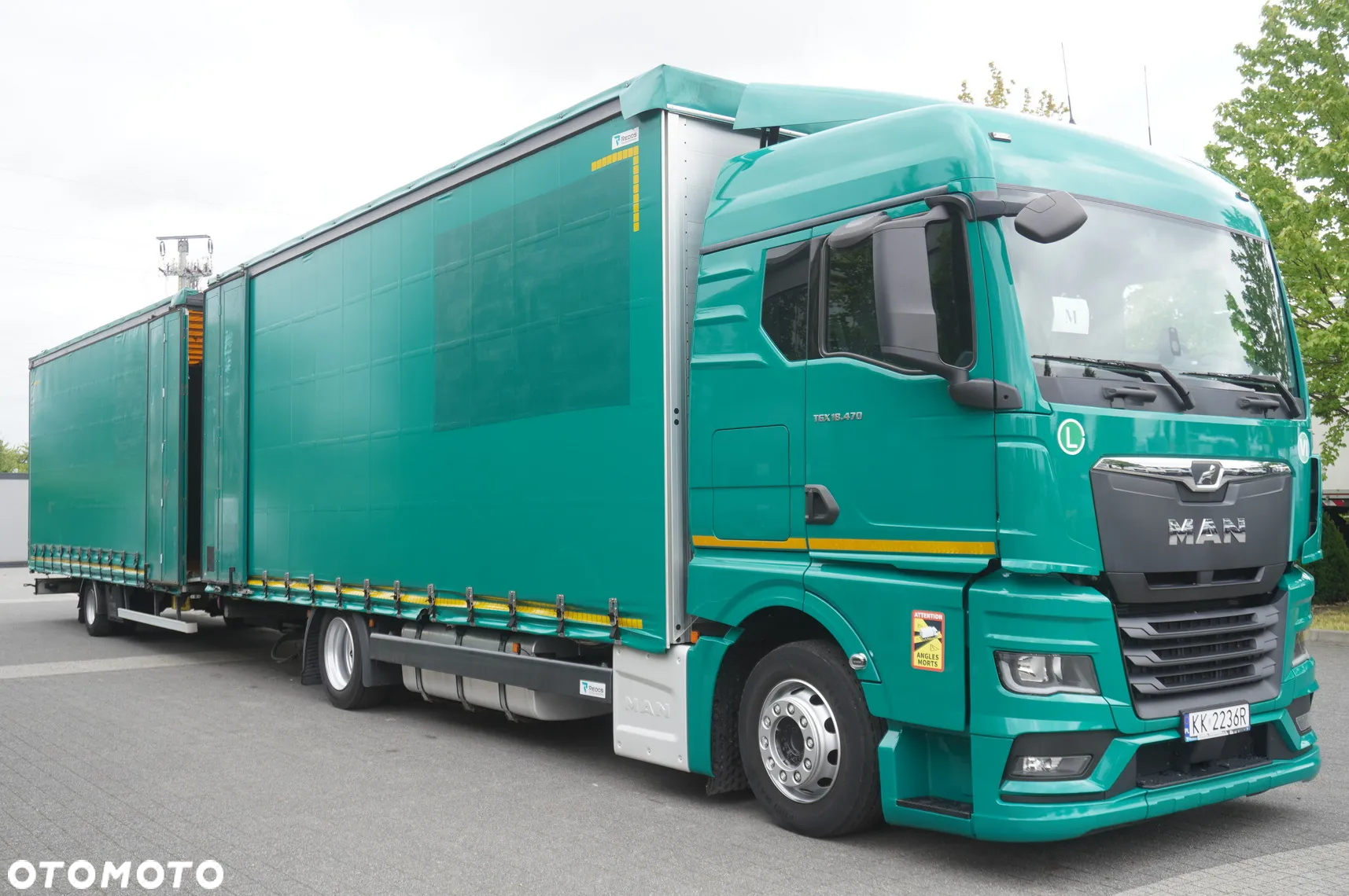 MAN TGX 18.470 / Zestaw / Przyczepa 19 EPAL / Firanka 19 EPAL / 2022 / Retarder / 15 sztuk - 2