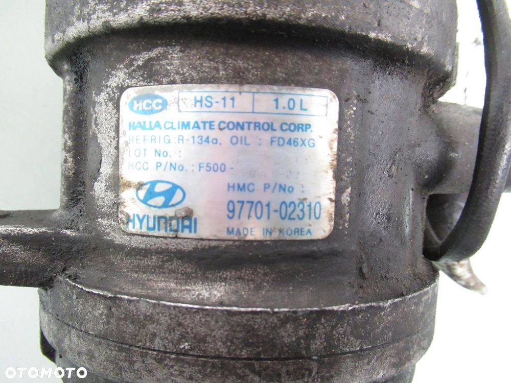 KOMPRESOR KLIMATYZACJI HYUNDAI ATOS PRIME 1.0 9770102310 - 2
