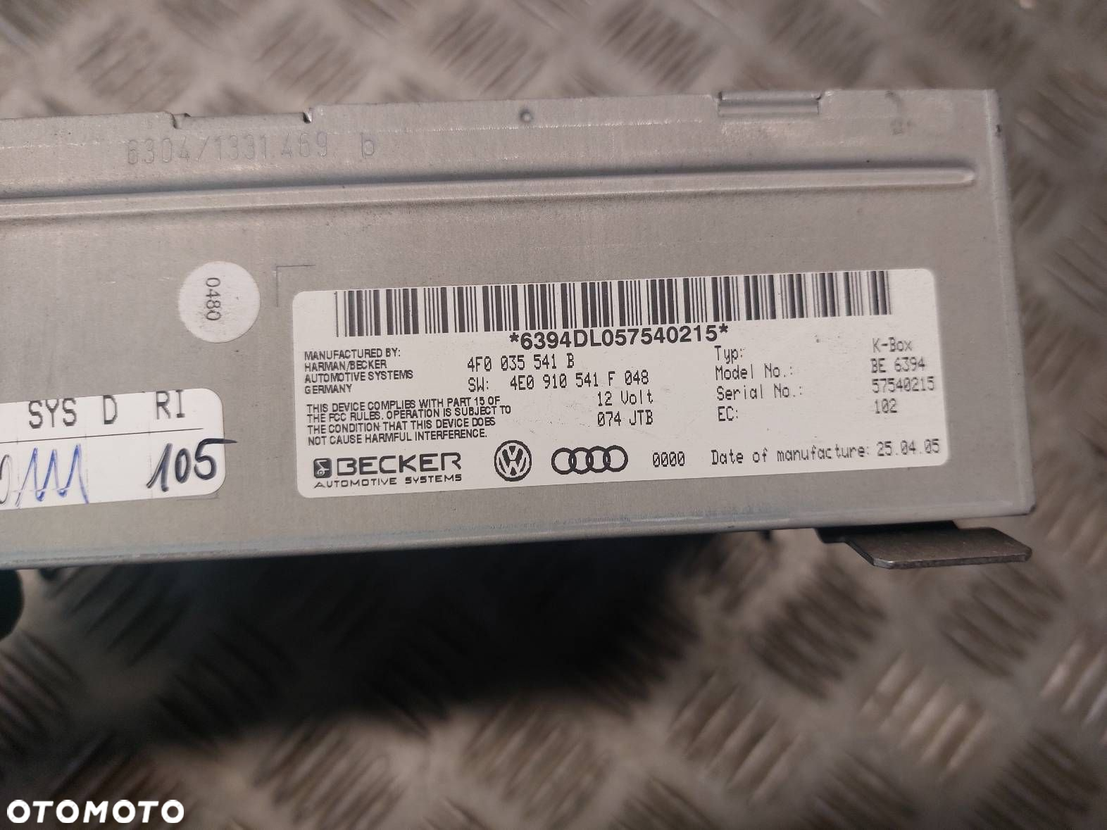 WZMACNIACZ RADIA AUDI A6 C6 4F0035541B - 5