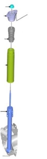 AMORTECEDOR TRASEIRO DIREITO FORD PUMA - 1