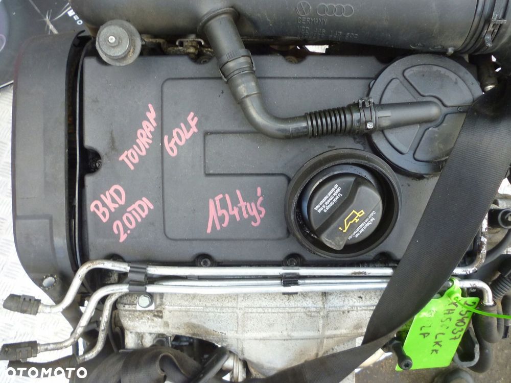 SILNIK VW TOURAN 2.0 TDI BKD 154 TYS  UKŁ WTRYSKOWY - 2